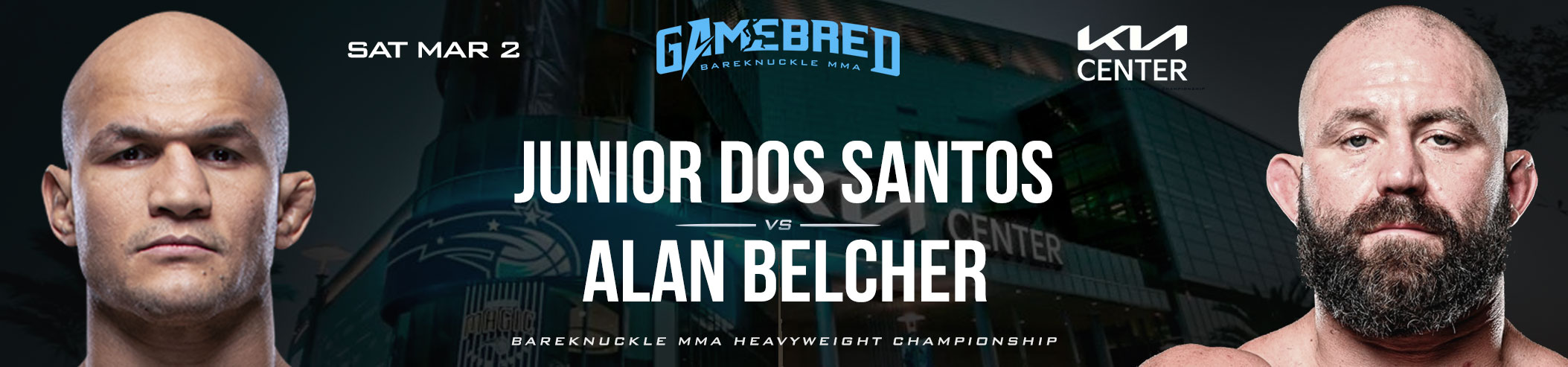 Gamebred bareknuckle MMA Junior Dos Santos vs Alan Belcher
